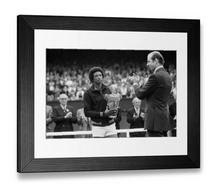 Framed Print : Arthur Robert Ashe, Jr. (July 10, 1943 - February 6, 1993) was an American World No Framed Print : Arthur Robert Ashe, Jr. (July 10, 1943 - February 6, 1993) was an American World No