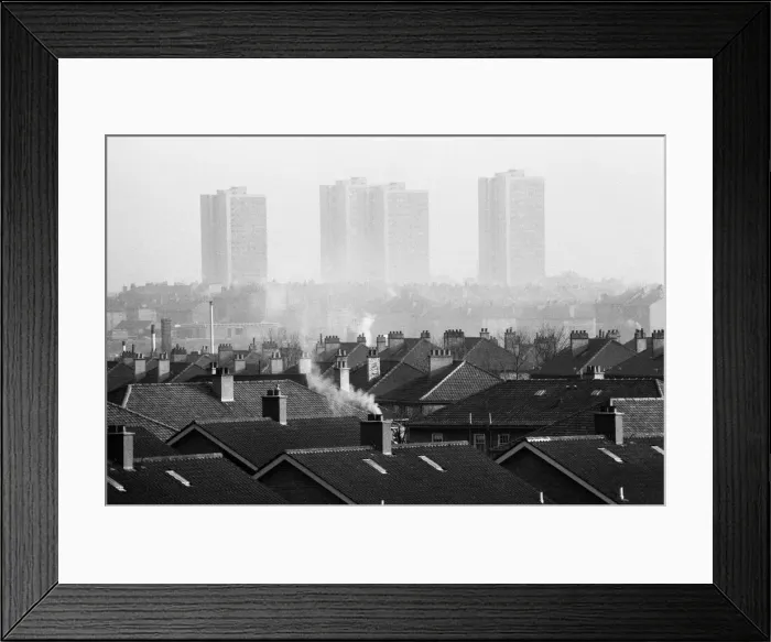 Framed Print : Glasgow, Scotland, 6th March 1971. Face of Britain 1971 Feature