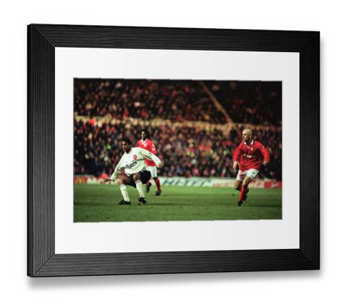 Framed Print : English League Cup Match Middlesbrough 2 -1 Liverpool held at Riverside Stadium