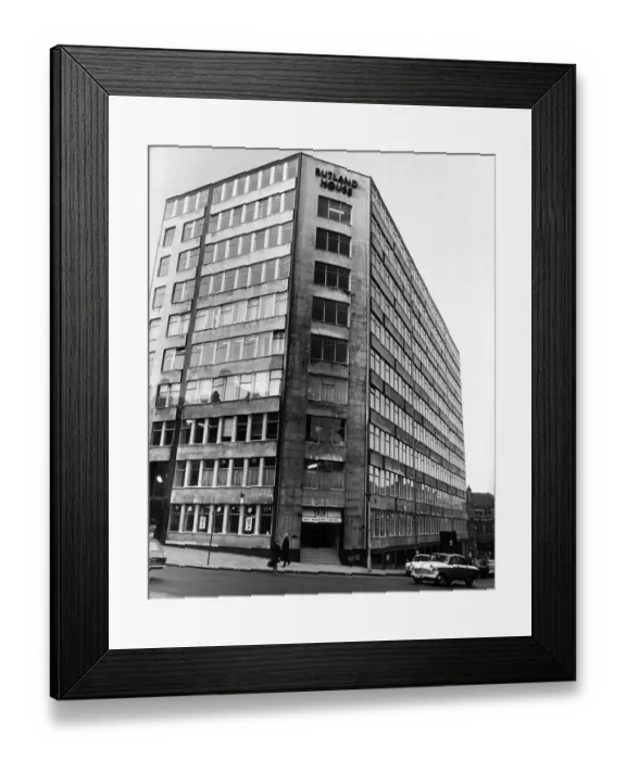 Framed Print : Headquarters for ATV, Rutland House, Edmund Street, Birmingham. Circa 1969