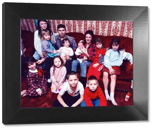 The Harvey Family, from Llanedeyrn, Cardiff, Wales, 4th February 1991