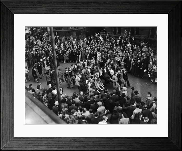 Framed Print : Victory in Europe Day, generally known as V-E Day, VE Day