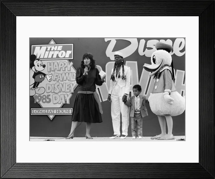 Framed Print : The Mirror organised a Disney day out for the kids at Lord and Lady Bath Framed Print : The Mirror organised a Disney day out for the kids at Lord and Lady Bath