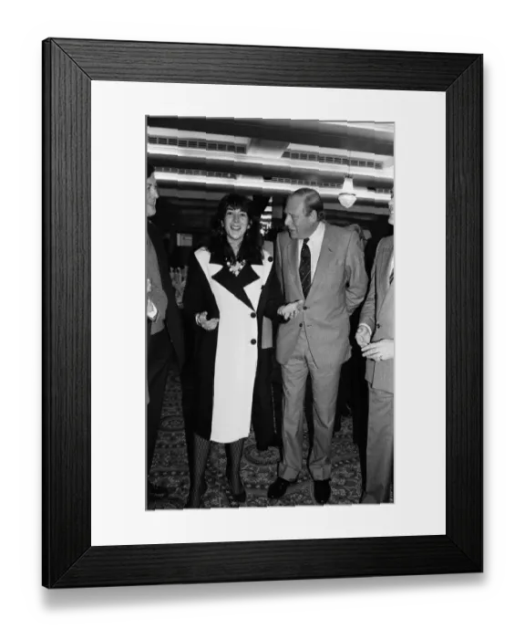 Framed Print : Ghislaine Maxwell, a Director of Oxford United Football Club