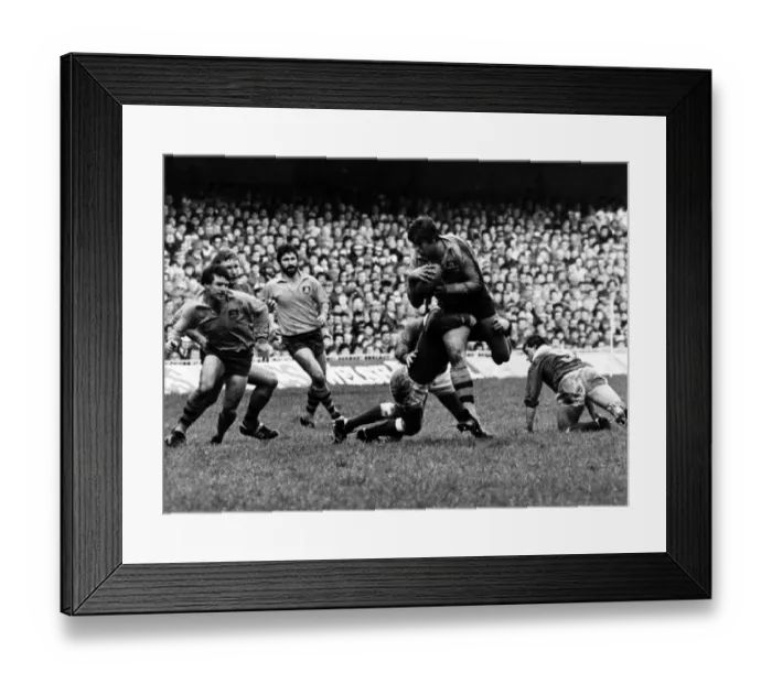 Framed Print : Australia 28-9 Wales, Australian 1984 rugby union tour of Britain and Ireland, Match 12