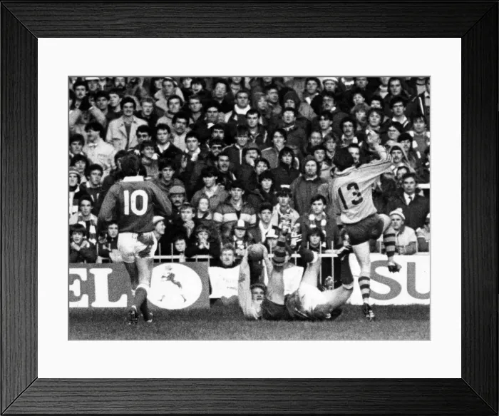 Framed Print : Australia 28-9 Wales, Australian 1984 rugby union tour of Britain and Ireland, Match 12 Framed Print : Australia 28-9 Wales, Australian 1984 rugby union tour of Britain and Ireland, Match 12