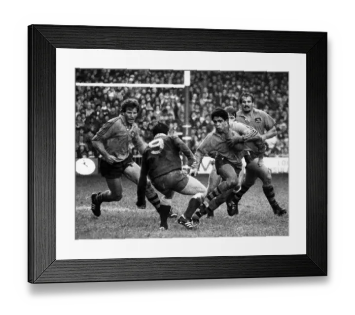 Framed Print : Australia 28-9 Wales, Australian 1984 rugby union tour of Britain and Ireland, Match 12 Framed Print : Australia 28-9 Wales, Australian 1984 rugby union tour of Britain and Ireland, Match 12
