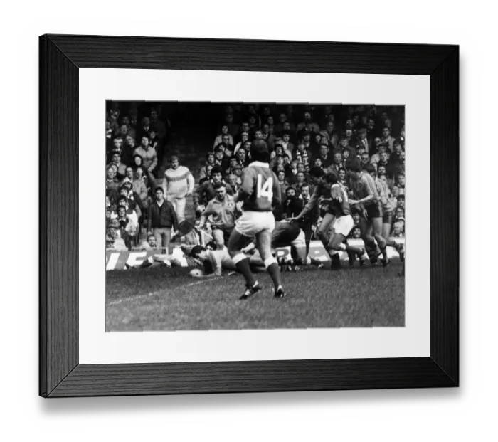 Framed Print : Australia 28-9 Wales, Australian 1984 rugby union tour of Britain and Ireland, Match 12