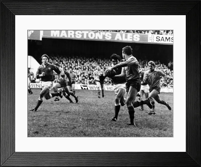 Framed Print : Australia 28-9 Wales, Australian 1984 rugby union tour of Britain and Ireland, Match 12