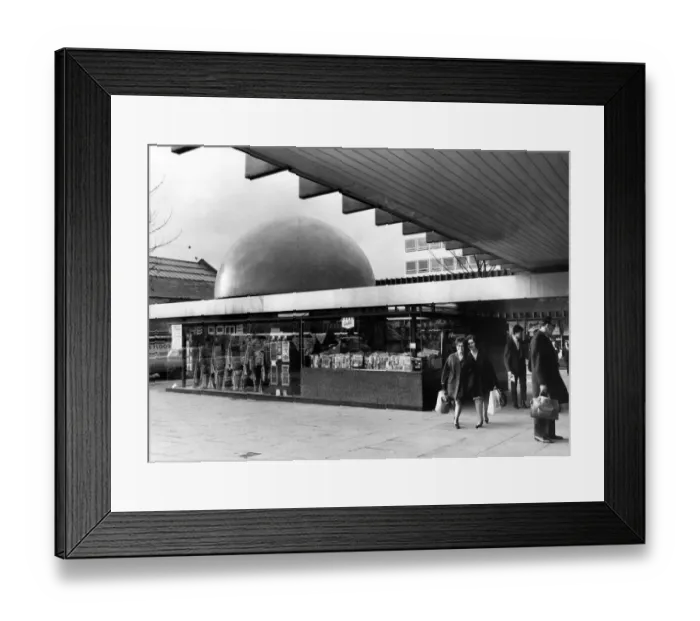 Framed Print : The Dome, Bull Yard, Coventry, West Midlands. 23rd January 1967