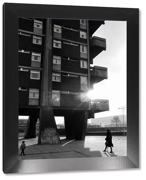 Tower Block, Glasgow, Scotland, 6th March 1971. Face of Britain 1971 Feature