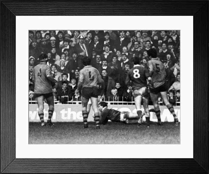 Framed Print : Australia 28-9 Wales, Australian 1984 rugby union tour of Britain and Ireland, Match 12 Framed Print : Australia 28-9 Wales, Australian 1984 rugby union tour of Britain and Ireland, Match 12