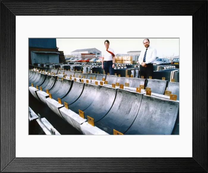 Framed Print : Managing Director Neil Darley (left) and technical director Winston Shepherd of Framed Print : Managing Director Neil Darley (left) and technical director Winston Shepherd of