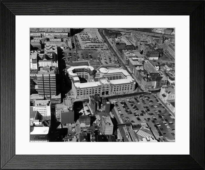 Framed Print : Aerial Views of Liverpool, Merseyside, 11th June 1987 Framed Print : Aerial Views of Liverpool, Merseyside, 11th June 1987