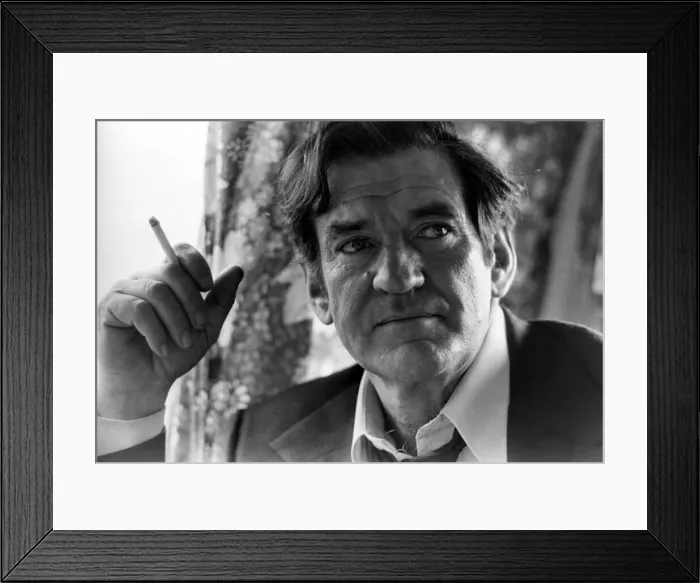 Framed Print : Actor Rod Taylor is pictured during a break in filming whilst on location in Ireland Framed Print : Actor Rod Taylor is pictured during a break in filming whilst on location in Ireland