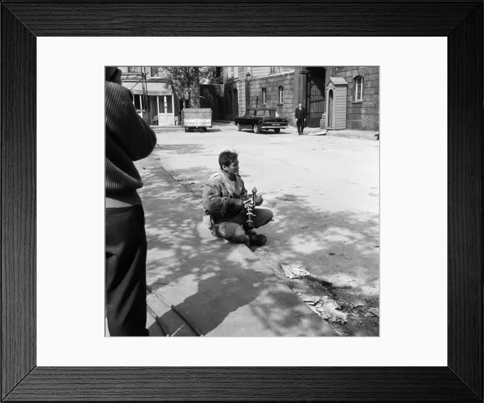 Framed Print : Rod Taylor, on a Sherman tank, on the set of MGMs new film The Liquidator Framed Print : Rod Taylor, on a Sherman tank, on the set of MGMs new film The Liquidator