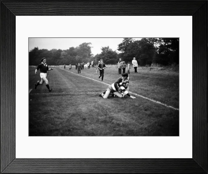 Framed Print : Rugby match, Birmingham v Coventry. 2nd October 1974