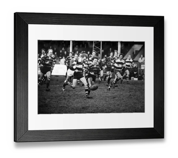 Framed Print : Rugby match, Blackheath v Coventry. 30th November 1974 Framed Print : Rugby match, Blackheath v Coventry. 30th November 1974