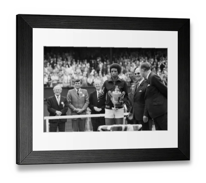 Framed Print : Arthur Robert Ashe, Jr. (July 10, 1943 - February 6, 1993) was an American World No Framed Print : Arthur Robert Ashe, Jr. (July 10, 1943 - February 6, 1993) was an American World No