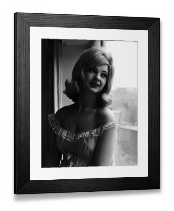 Framed Print : Mandy Rice-Davies Former Model involved in a Sex Scandal with MP John Profumo Circa