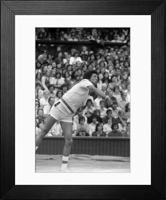 Framed Print : Arthur Robert Ashe, Jr. (July 10, 1943 - February 6, 1993) was an American World No Framed Print : Arthur Robert Ashe, Jr. (July 10, 1943 - February 6, 1993) was an American World No