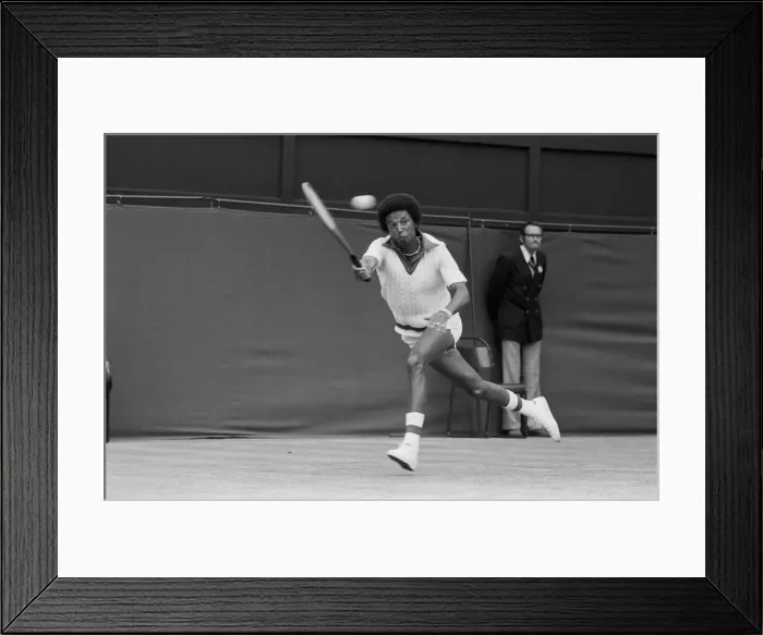 Framed Print : Arthur Robert Ashe, Jr. (July 10, 1943 - February 6, 1993) was an American World No Framed Print : Arthur Robert Ashe, Jr. (July 10, 1943 - February 6, 1993) was an American World No