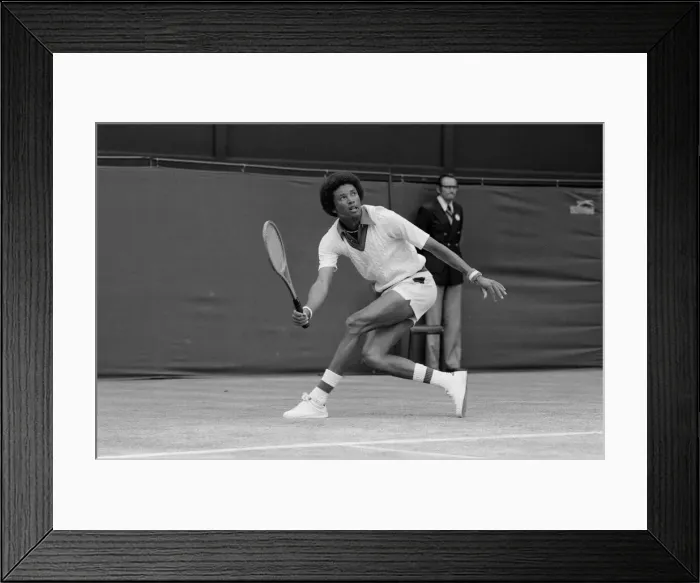 Framed Print : Arthur Robert Ashe, Jr. (July 10, 1943 - February 6, 1993) was an American World No Framed Print : Arthur Robert Ashe, Jr. (July 10, 1943 - February 6, 1993) was an American World No