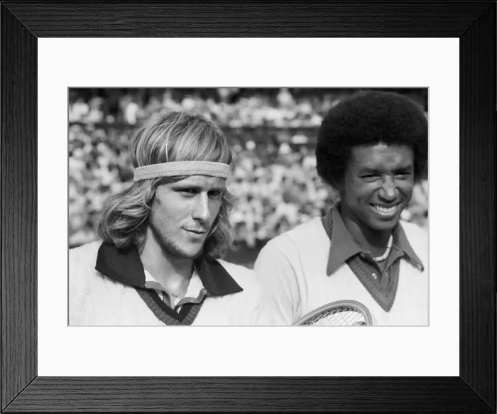 Framed Print : Arthur Robert Ashe, Jr. (July 10, 1943 - February 6, 1993) was an American World No Framed Print : Arthur Robert Ashe, Jr. (July 10, 1943 - February 6, 1993) was an American World No