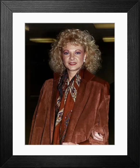 Framed Print : Mandy Rice Davies former call girl in the Profumo affair, 10th March 1989