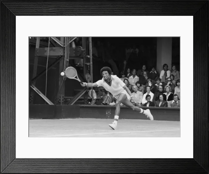 Framed Print : Arthur Robert Ashe, Jr. (July 10, 1943 - February 6, 1993) was an American World No