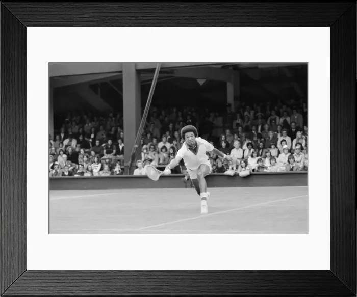 Framed Print : Arthur Robert Ashe, Jr. (July 10, 1943 - February 6, 1993) was an American World No