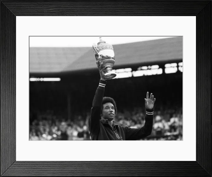 Framed Print : Arthur Robert Ashe, Jr. (July 10, 1943 - February 6, 1993) was an American World No Framed Print : Arthur Robert Ashe, Jr. (July 10, 1943 - February 6, 1993) was an American World No