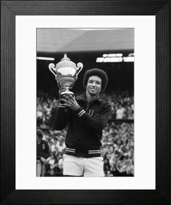 Framed Print : Arthur Robert Ashe, Jr. (July 10, 1943 - February 6, 1993) was an American World No Framed Print : Arthur Robert Ashe, Jr. (July 10, 1943 - February 6, 1993) was an American World No