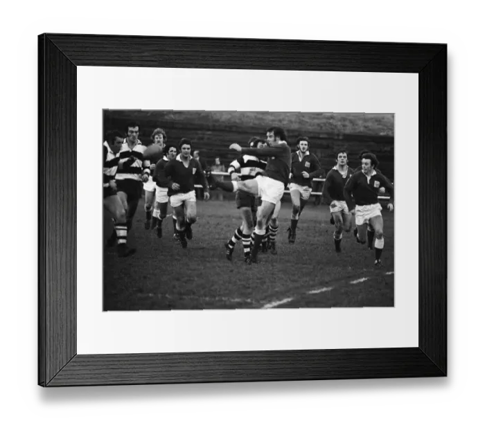 Framed Print : Rugby match, Llanelli v Coventry. 14th December 1974