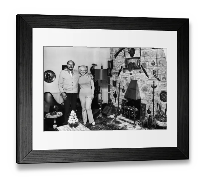 Framed Print : The parents of one of Wales most famous pop singers Tone Jones