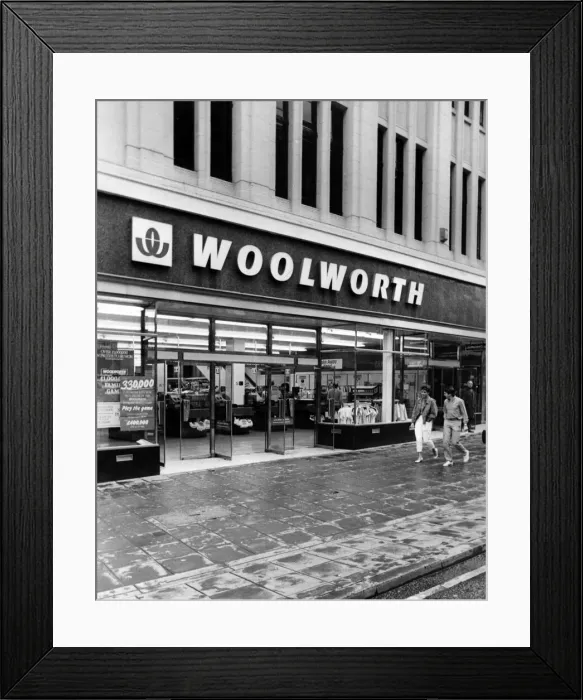 Framed Print : Woolworth Department Store, Northumberland Street, Newcastle, 4th August 1984 Framed Print : Woolworth Department Store, Northumberland Street, Newcastle, 4th August 1984