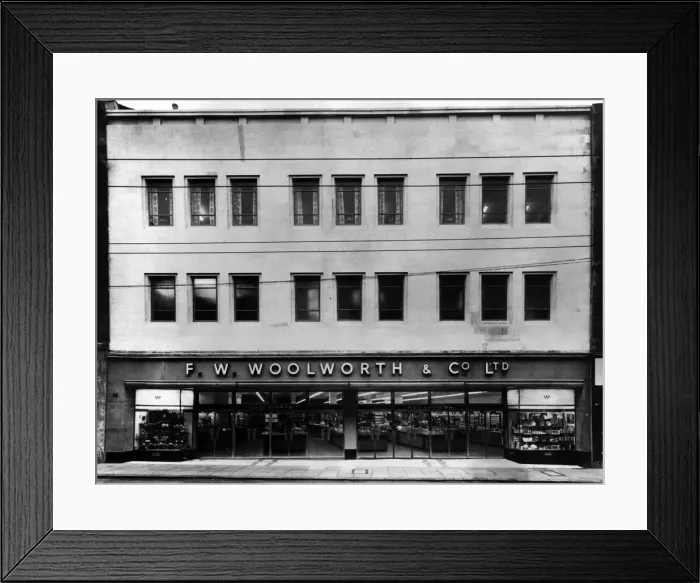Framed Print : Woolworth Department Store, Clayton Street, Newcastle, 31st October 1961