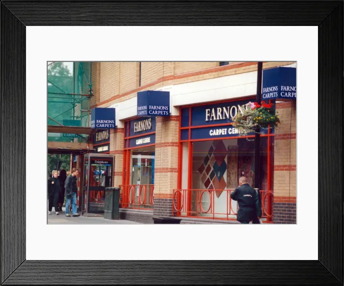 Framed Print : Farnons Carpet Centre, Newcastle, 12th September 1996 Framed Print : Farnons Carpet Centre, Newcastle, 12th September 1996