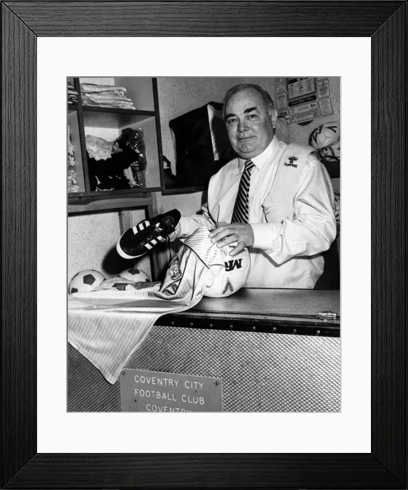 Framed Print : Peter Hill, former Coventry City winger, who is now the Sky Blues kit man Framed Print : Peter Hill, former Coventry City winger, who is now the Sky Blues kit man