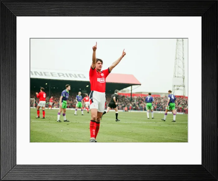 Framed Print : Middlesbrough 3-0 Bristol City, league division one match at Ayresome Park