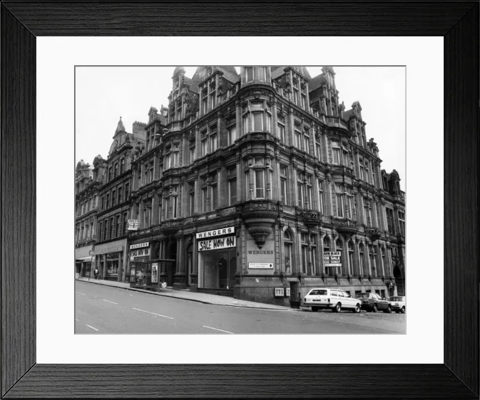Framed Print : Wengers Department Store, Grainger Street, Newcastle, 16th June 1983 Framed Print : Wengers Department Store, Grainger Street, Newcastle, 16th June 1983