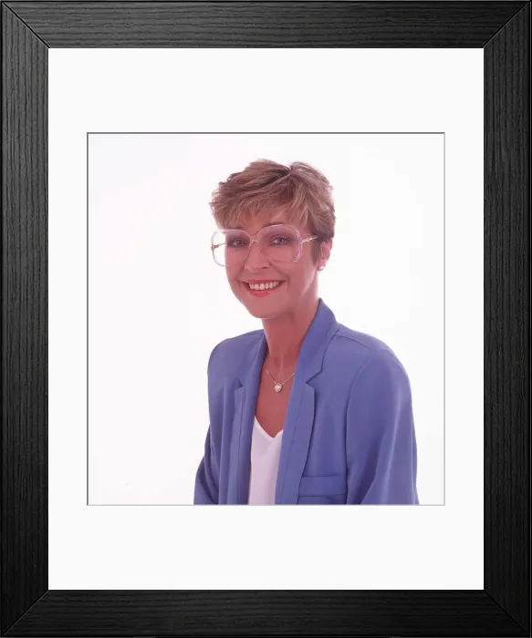 Framed Print : Actress Anne Kirkbride January 1999 who plays the character Deirdre Rachid in Framed Print : Actress Anne Kirkbride January 1999 who plays the character Deirdre Rachid in