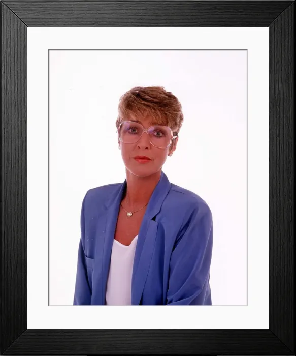 Framed Print : Actress Anne Kirkbride January 1999 who plays the character Deirdre Rachid in Framed Print : Actress Anne Kirkbride January 1999 who plays the character Deirdre Rachid in