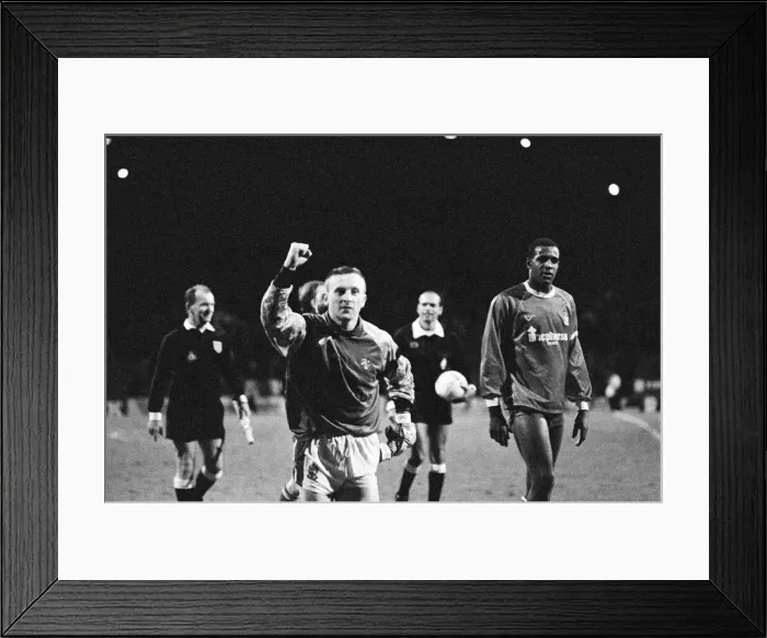 Framed Print : Huddersfield 2-1 Bury, Division 3 League match at Leeds Road, Saturday 22nd December 1990