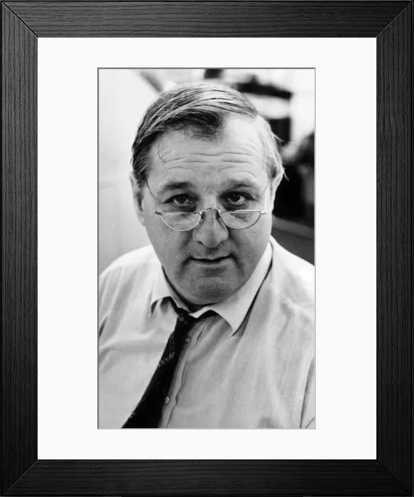 Framed Print : Stuart Minton, News Editor, South Wales Echo Newspaper, 15th January 1986