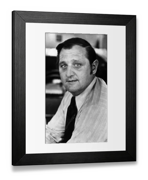 Framed Print : Stuart Minton, Deputy News Editor, South Wales Echo Newspaper, 13th May 1975