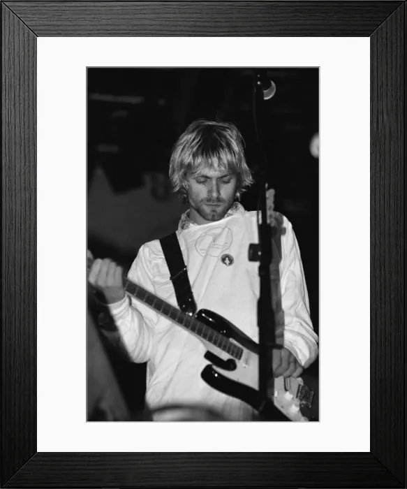 Framed Print : Kurt Cobain, lead singer of Seattle-based grunge rock group Nirvana Framed Print : Kurt Cobain, lead singer of Seattle-based grunge rock group Nirvana
