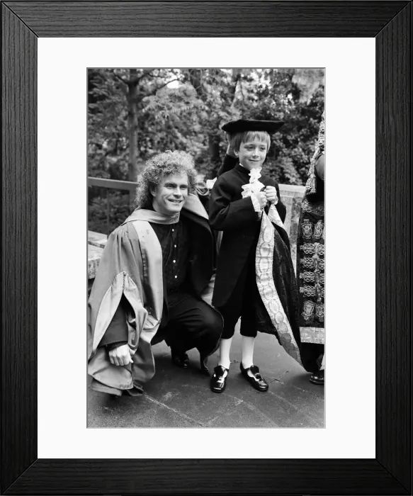 Framed Print : Simon Rattle in Liverpool to receive his honorary degree Framed Print : Simon Rattle in Liverpool to receive his honorary degree