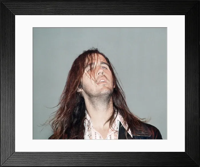 Framed Print : Krist Noveselic, bass guitarist of Seattle-based grunge rock group Nirvana