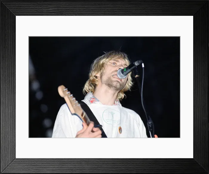 Framed Print : Kurt Cobain, lead singer of Seattle-based grunge rock group Nirvana Framed Print : Kurt Cobain, lead singer of Seattle-based grunge rock group Nirvana
